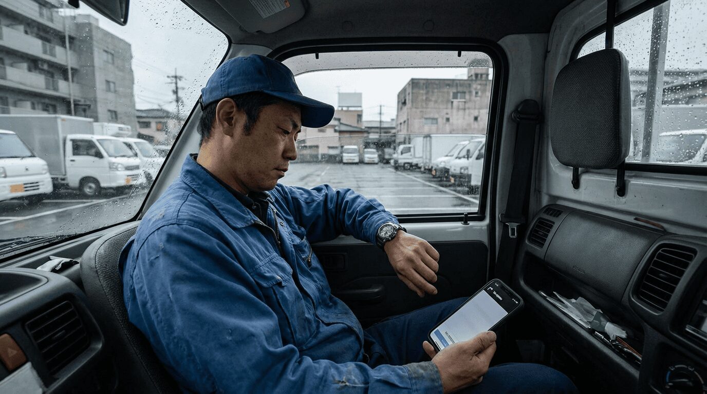 悩むドライバー